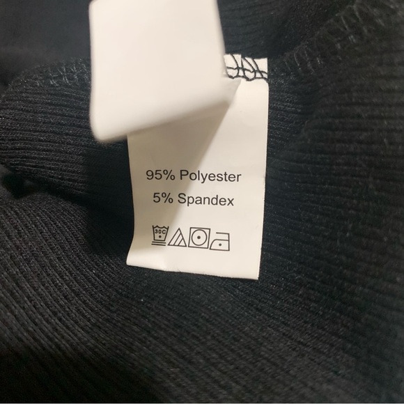 Black Lace Trim Ribbed Tank with Faux Button Details NWOT - Picture 7 of 8